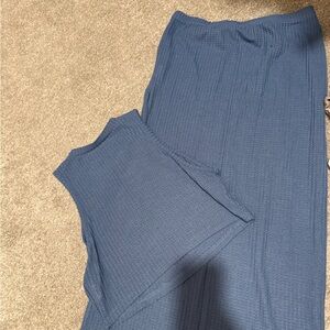 SHEIN Light Blue Knit Outfit